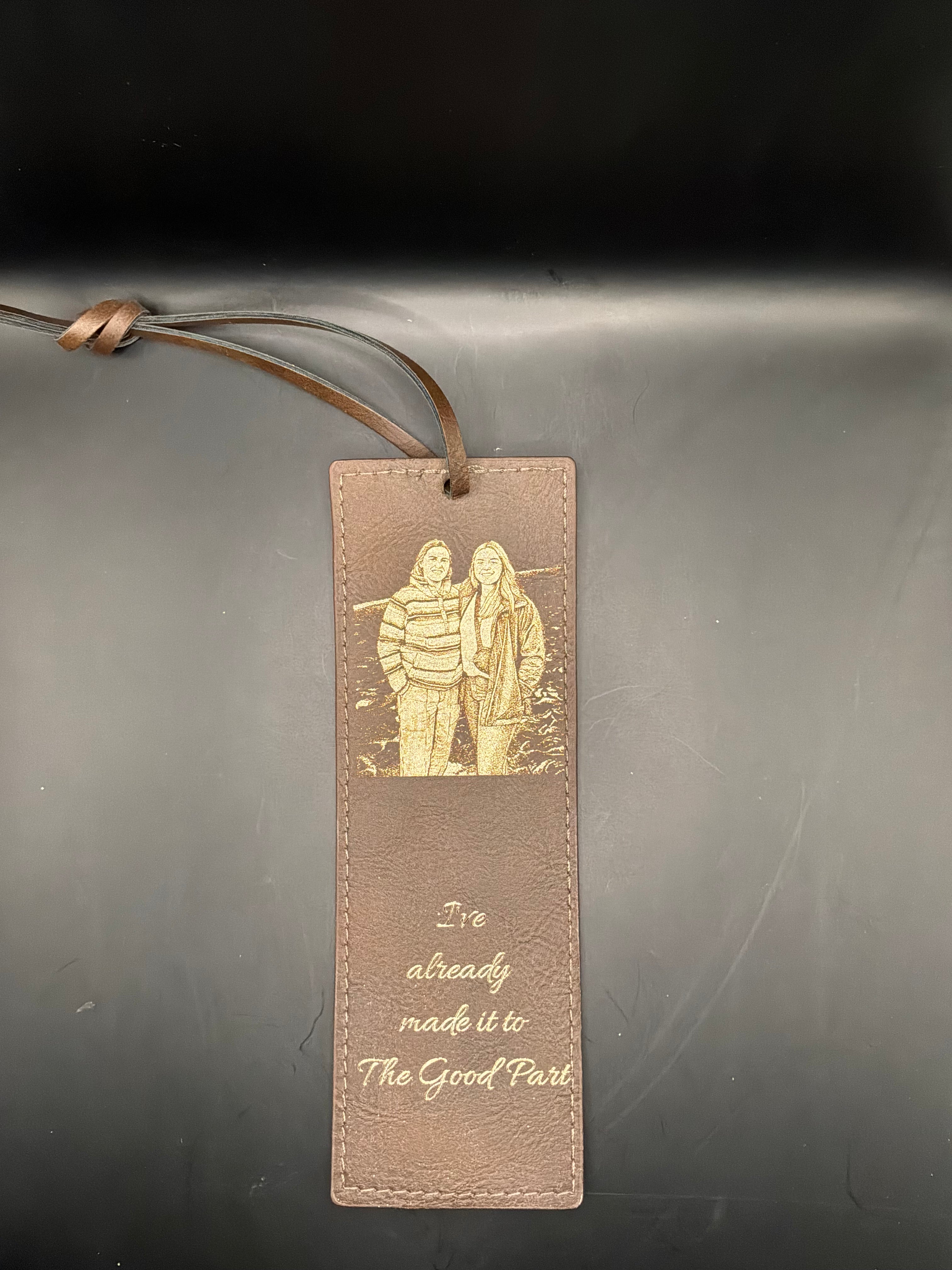 Customizable Leather Book Mark