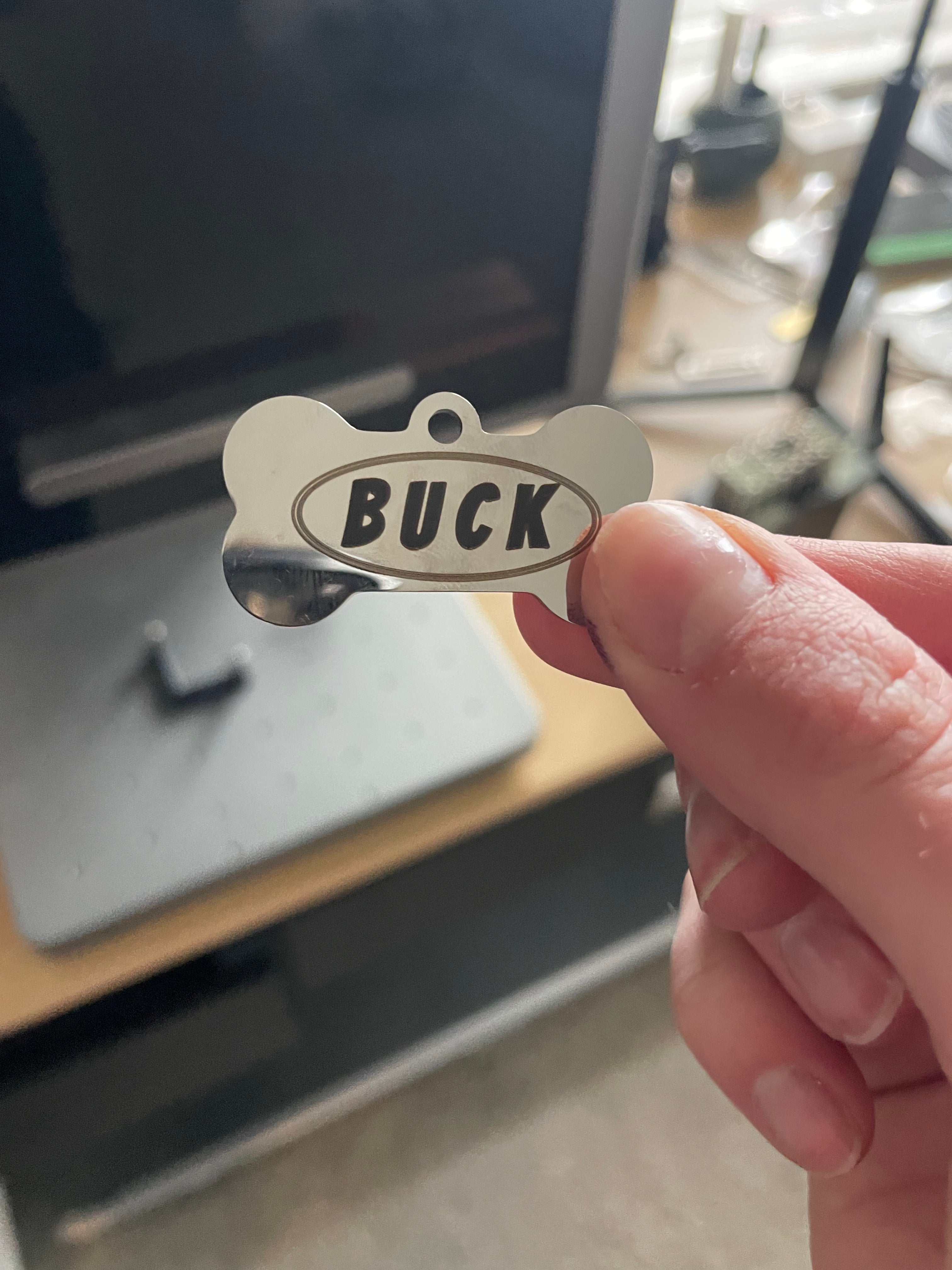 Custom Laser Engraved Pet Tag – Personalized Dog & Cat Tag