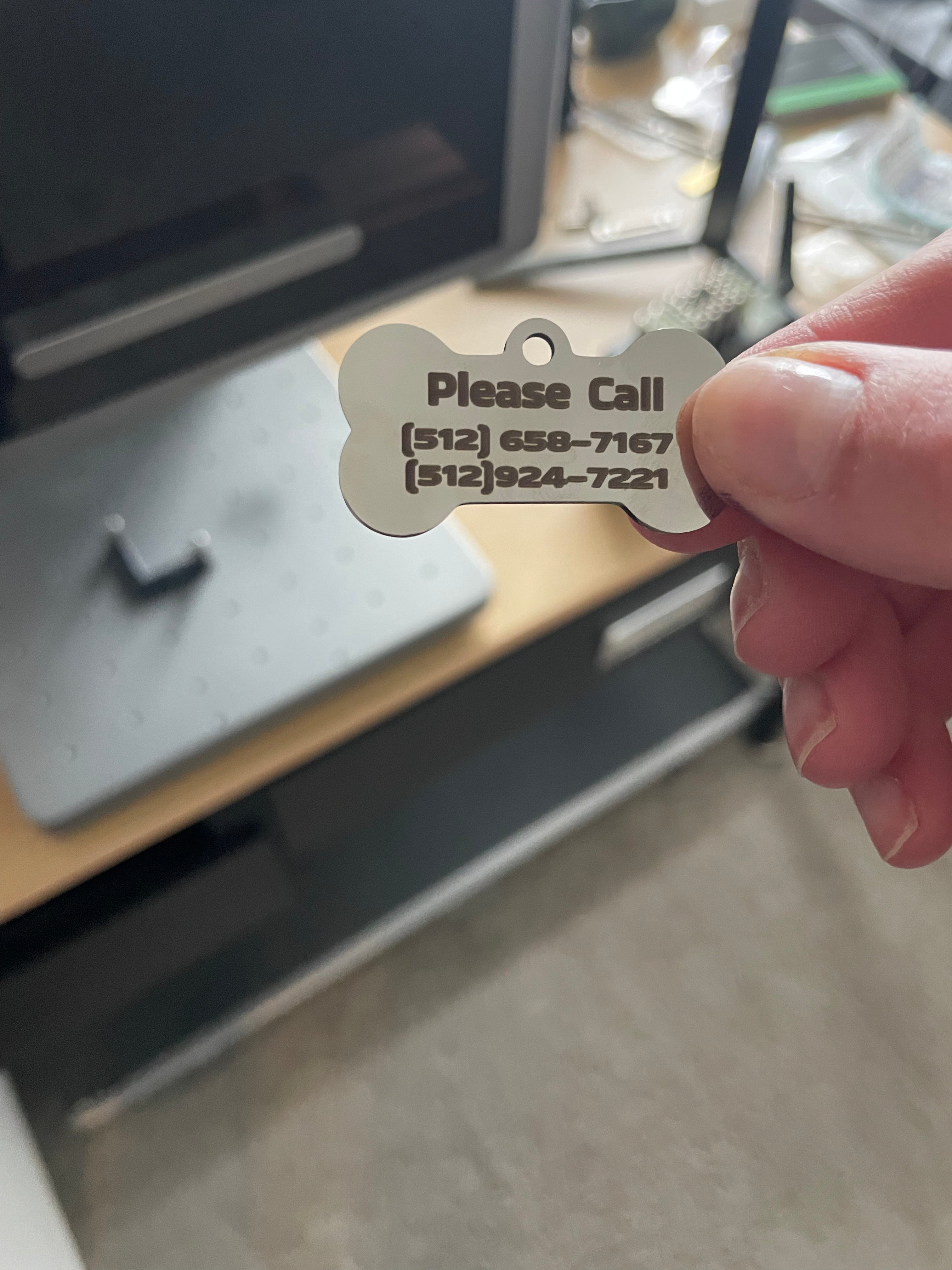 Custom Laser Engraved Pet Tag – Personalized Dog & Cat Tag